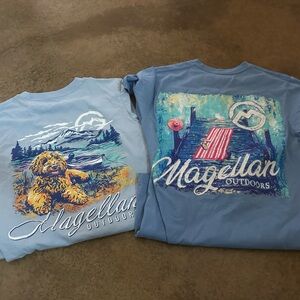 Magellan Outdoors Blue T-Shirts small